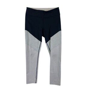 Outdoor Voices Leggings Women’s Black Gray‎ Colorblock High Waisted Stretch XL